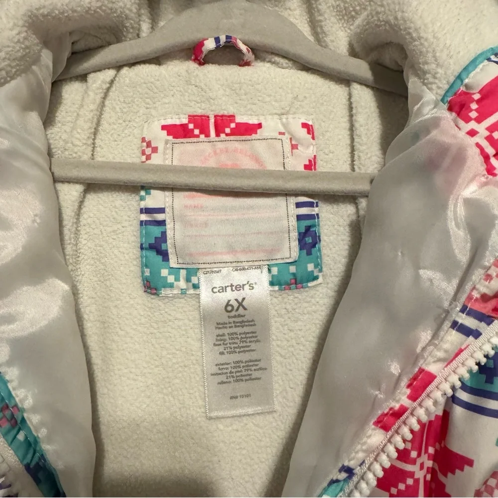 Carter's Nordic Puffer Coat Hooded Winter Snow Pants 6X